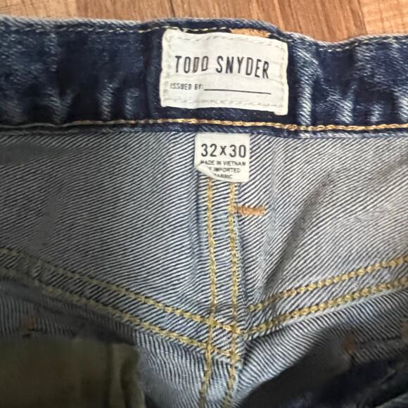 Todd Snyder Slim Fit Men’s Jeans 32 x 30 Whiskered Western Ranch Core Comfort - Picture 6 of 6